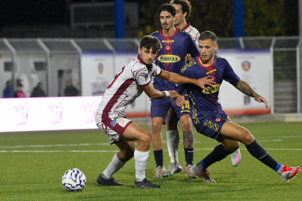 Pontederaâ??s Mattia Pretato during the Serie C Sky Wifi 2025/2026 Group B soccer match between Guidonia Montecelio 1937 and US Pontedera at the Guidoniaâ??s City of Air Stadium, Italy - Saturday, November 08, 2025. Sport - Soccer.