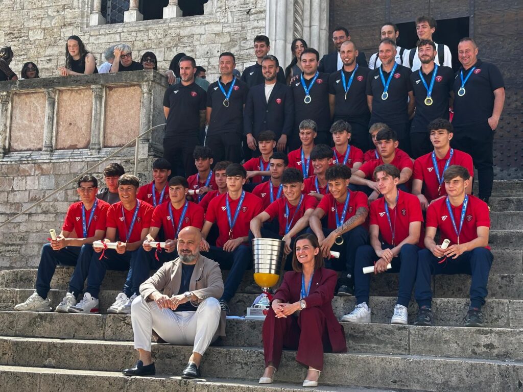 Ferdinandi e Vossi con il Perugia Under 17 campione d'Italia