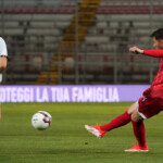 emanuele torrasi (n. 24 perugia calcio) goal 1-0 during Perugia vs Torres, Italian football Serie C match in Perugia, Italy, March 11 2025